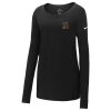 Ladies Core Cotton Long Sleeve Scoop Neck Tee Thumbnail