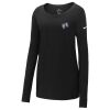 Ladies Core Cotton Long Sleeve Scoop Neck Tee Thumbnail