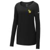 Ladies Core Cotton Long Sleeve Scoop Neck Tee Thumbnail