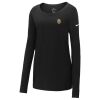 Ladies Core Cotton Long Sleeve Scoop Neck Tee Thumbnail