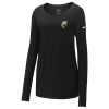 Ladies Core Cotton Long Sleeve Scoop Neck Tee Thumbnail