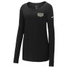 Ladies Core Cotton Long Sleeve Scoop Neck Tee Thumbnail