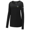 Ladies Core Cotton Long Sleeve Scoop Neck Tee Thumbnail