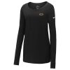 Ladies Core Cotton Long Sleeve Scoop Neck Tee Thumbnail