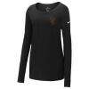 Ladies Core Cotton Long Sleeve Scoop Neck Tee Thumbnail