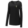 Ladies Core Cotton Long Sleeve Scoop Neck Tee Thumbnail