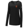 Ladies Core Cotton Long Sleeve Scoop Neck Tee Thumbnail