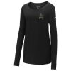 Ladies Core Cotton Long Sleeve Scoop Neck Tee Thumbnail