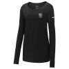Ladies Core Cotton Long Sleeve Scoop Neck Tee Thumbnail