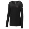 Ladies Core Cotton Long Sleeve Scoop Neck Tee Thumbnail