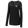 Ladies Core Cotton Long Sleeve Scoop Neck Tee Thumbnail
