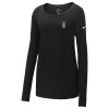 Ladies Core Cotton Long Sleeve Scoop Neck Tee Thumbnail