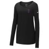 Ladies Core Cotton Long Sleeve Scoop Neck Tee Thumbnail
