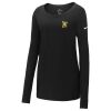 Ladies Core Cotton Long Sleeve Scoop Neck Tee Thumbnail