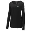 Ladies Core Cotton Long Sleeve Scoop Neck Tee Thumbnail
