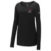 Ladies Core Cotton Long Sleeve Scoop Neck Tee Thumbnail