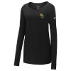 Ladies Core Cotton Long Sleeve Scoop Neck Tee Thumbnail