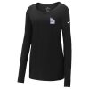 Ladies Core Cotton Long Sleeve Scoop Neck Tee Thumbnail