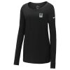 Ladies Core Cotton Long Sleeve Scoop Neck Tee Thumbnail