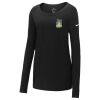 Ladies Core Cotton Long Sleeve Scoop Neck Tee Thumbnail