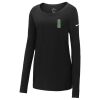 Ladies Core Cotton Long Sleeve Scoop Neck Tee Thumbnail