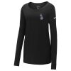 Ladies Core Cotton Long Sleeve Scoop Neck Tee Thumbnail