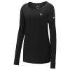 Ladies Core Cotton Long Sleeve Scoop Neck Tee Thumbnail