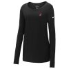 Ladies Core Cotton Long Sleeve Scoop Neck Tee Thumbnail