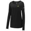 Ladies Core Cotton Long Sleeve Scoop Neck Tee Thumbnail
