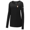 Ladies Core Cotton Long Sleeve Scoop Neck Tee Thumbnail