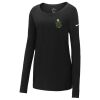 Ladies Core Cotton Long Sleeve Scoop Neck Tee Thumbnail