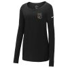 Ladies Core Cotton Long Sleeve Scoop Neck Tee Thumbnail