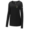 Ladies Core Cotton Long Sleeve Scoop Neck Tee Thumbnail