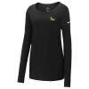 Ladies Core Cotton Long Sleeve Scoop Neck Tee Thumbnail