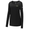 Ladies Core Cotton Long Sleeve Scoop Neck Tee Thumbnail