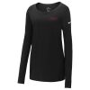 Ladies Core Cotton Long Sleeve Scoop Neck Tee Thumbnail