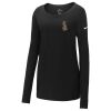 Ladies Core Cotton Long Sleeve Scoop Neck Tee Thumbnail