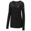 Ladies Core Cotton Long Sleeve Scoop Neck Tee Thumbnail