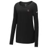 Ladies Core Cotton Long Sleeve Scoop Neck Tee Thumbnail