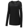 Ladies Core Cotton Long Sleeve Scoop Neck Tee Thumbnail