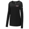 Ladies Core Cotton Long Sleeve Scoop Neck Tee Thumbnail