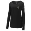 Ladies Core Cotton Long Sleeve Scoop Neck Tee Thumbnail