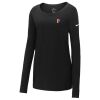 Ladies Core Cotton Long Sleeve Scoop Neck Tee Thumbnail