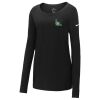 Ladies Core Cotton Long Sleeve Scoop Neck Tee Thumbnail