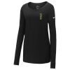 Ladies Core Cotton Long Sleeve Scoop Neck Tee Thumbnail