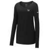 Ladies Core Cotton Long Sleeve Scoop Neck Tee Thumbnail