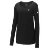 Ladies Core Cotton Long Sleeve Scoop Neck Tee Thumbnail