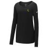 Ladies Core Cotton Long Sleeve Scoop Neck Tee Thumbnail
