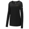Ladies Core Cotton Long Sleeve Scoop Neck Tee Thumbnail