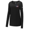 Ladies Core Cotton Long Sleeve Scoop Neck Tee Thumbnail